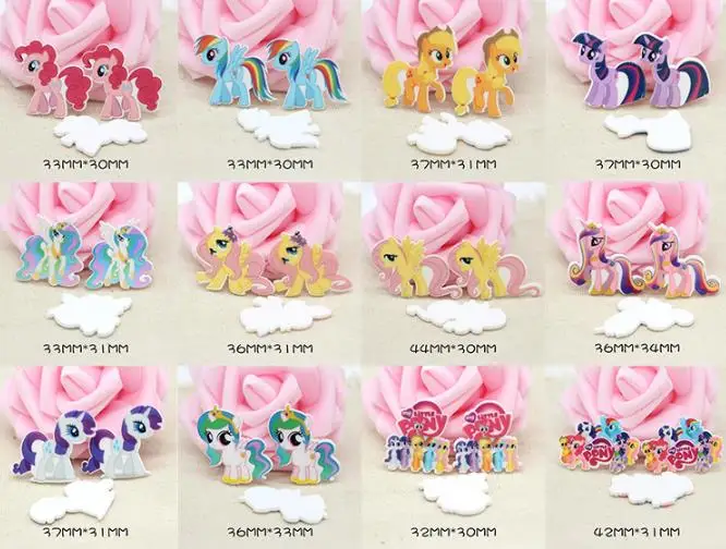

21 kinds of optional Kawaii unicorn Flatback Resin Cabochon Craft For DIY Hair