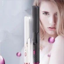 220 В мини портативный Электрический Керамический бигуди для волос и выпрямитель для волос 2 цвета доступны анти-ожоги для завивки волос ЕС/AU/Великобритания