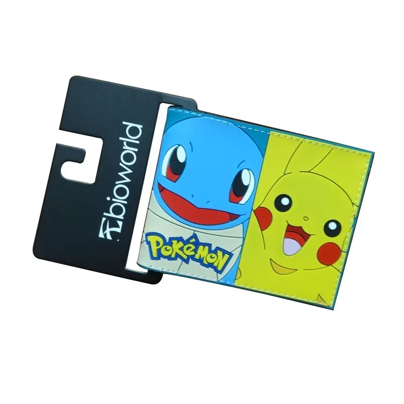 

2017 New Pokemon Purse Cute Cartoon Pikachu Wallets carteira Dollar Price Card Holder Bags Gift Kids Boy Girl PVC Short Wallet