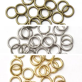 

5000pcs Assorted Mixed Open Adjustable Jump Rings metal findings craft jewelry repair design supplies bulk Scrapbooking