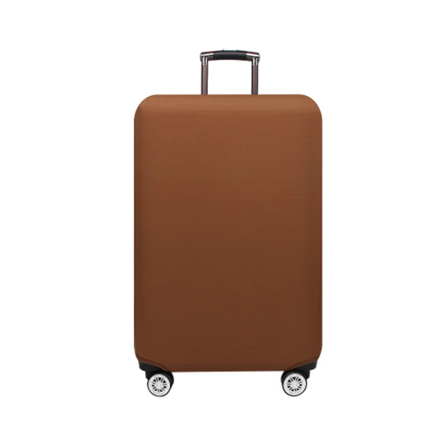 Brown-luggage cover HMUNII надпись, Чехол для багажа, толстый Дорожный Чехол, защитный чехол для багажа, чехол для 18-32 дюймов, чехол для путешествий, аксессуары для путешествий - Цвет: Brown-luggage cover