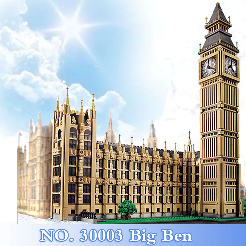 

2018 New City Creator Series 4164Pcs Big Ben Figures Building Blocks Bricks Set Children Toys Model Kits Gift Compatible 10253