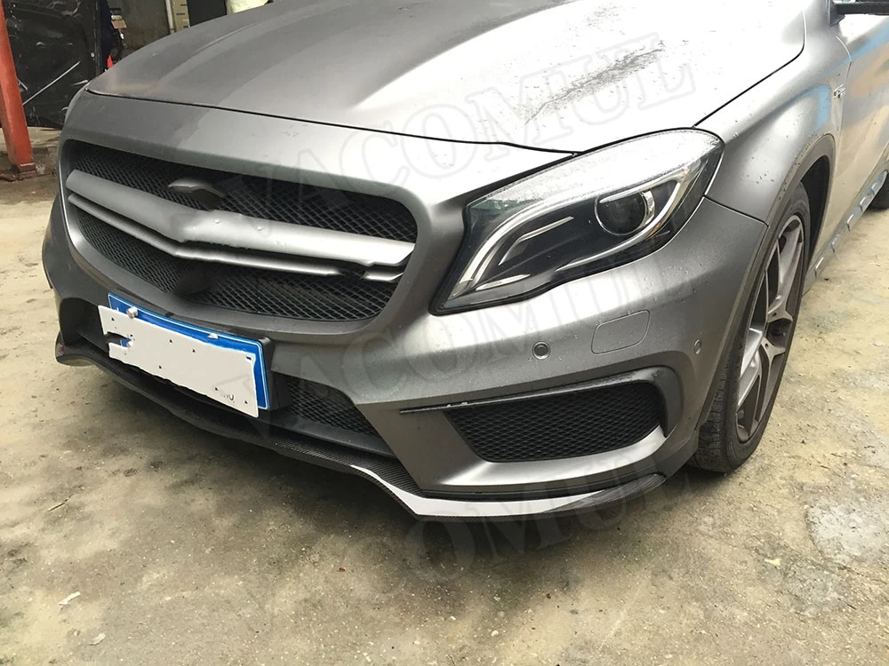 Спойлер переднего бампера из углеродного волокна для Mercedes Benz GLA