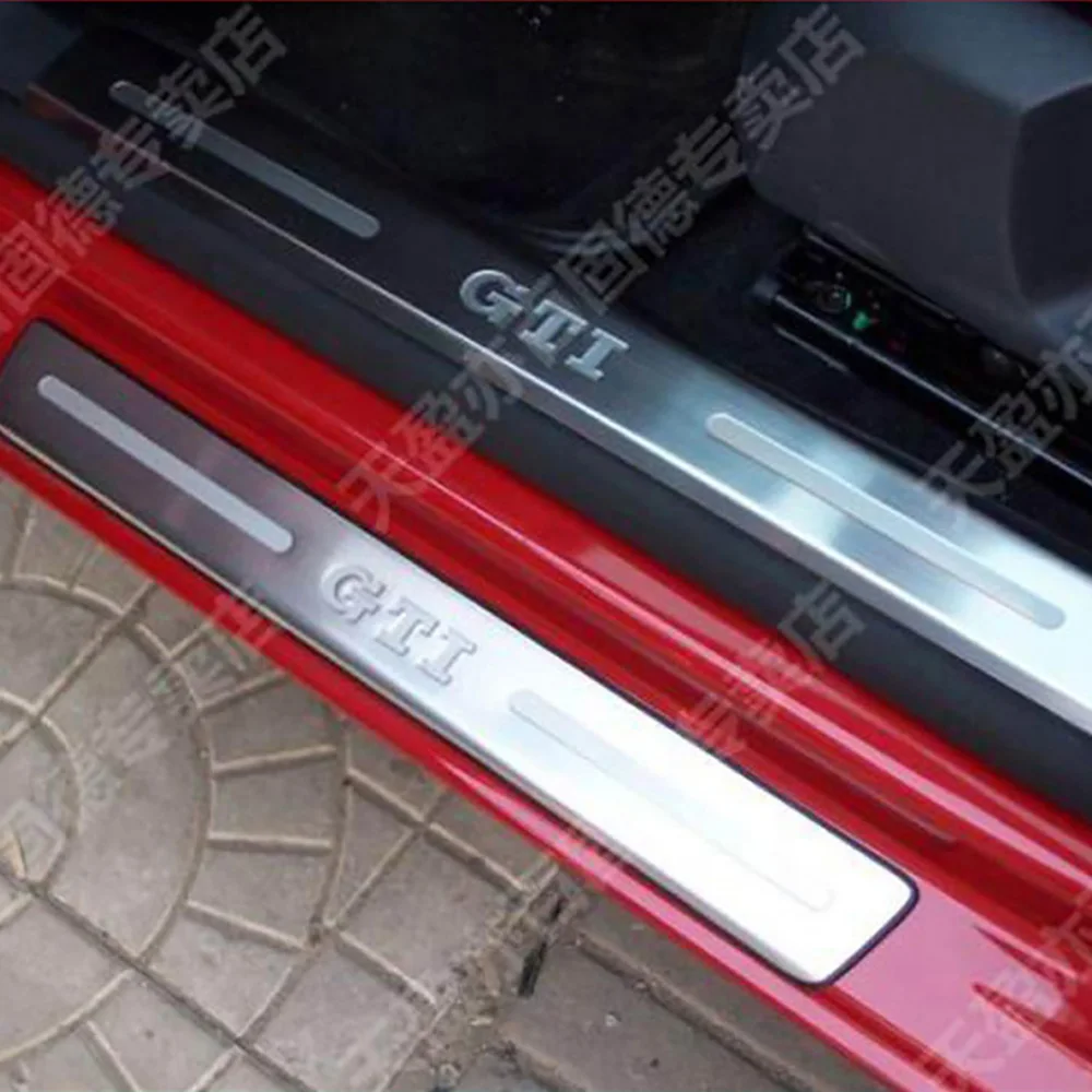 Стальная Накладка на порог двери для Volkswagen VW Golf GIT Hatchback 2014 2013 2012 2011 2010 2009|Лепнина