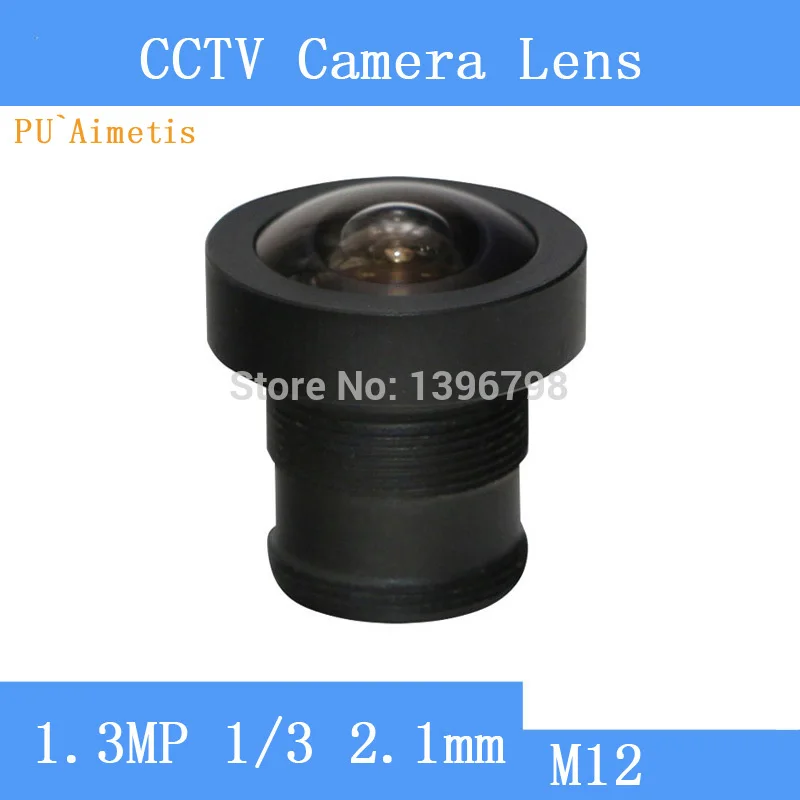 

PU`Aimetis surveillance camera HD 1.3MP 2.1mm fixed focus lens thread M12 170-degree wide-angle lens CCTV Lens