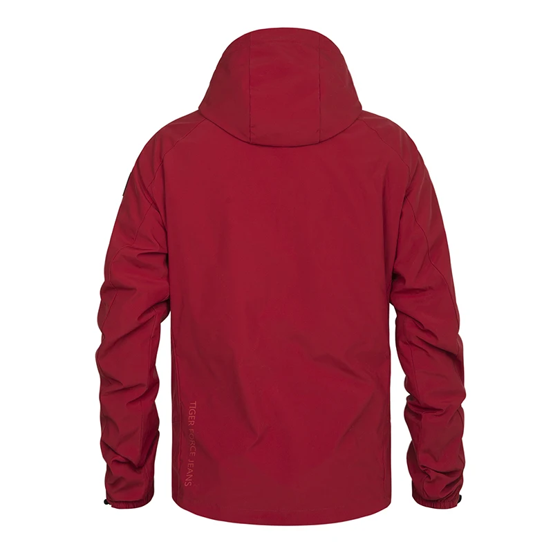 Tiger Force 2019 Men's Spring Jackets Hooded Casual Windbreaker Fashion Plus Size Bomber Jacket Windproof Men Coat Outerwear Tiger Force 2019 Men's Spring Jackets Hooded Casual Windbreaker Fashion Plus Size Bomber Jacket Windproof Men Coat Outerwear