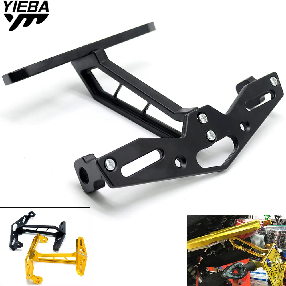 Black Motorcycle License Number Plate Bracket Holder Mount Bracket for MSX Honda