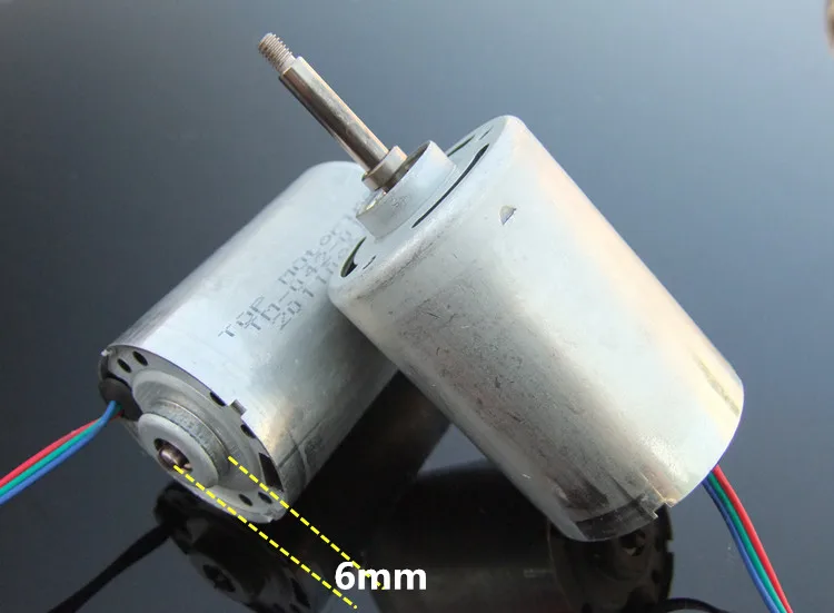 Трехфазный миниатюрный двойной подшипник бесшумный внутренний ротор бесщеточный двигатель постоянного тока игрушка DIY бесщеточный генератор