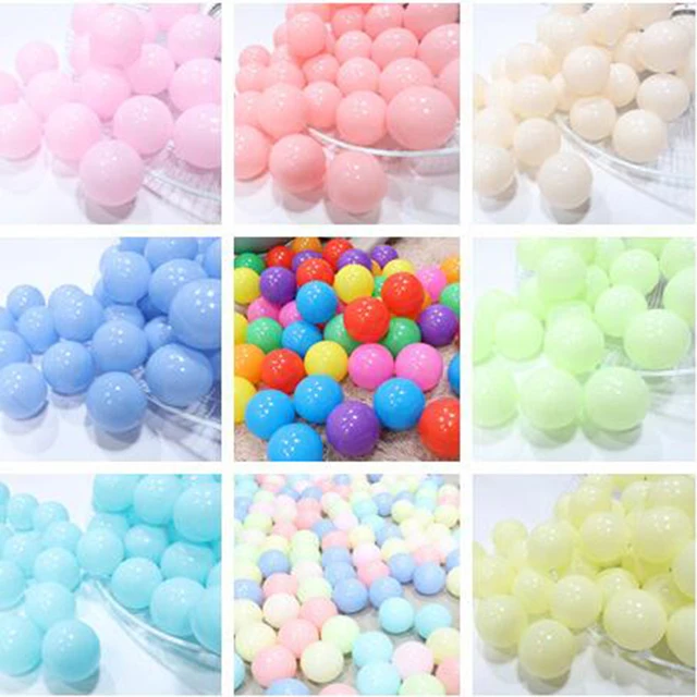 100Pcs/Set Children Plastic Ocean Ball 5.5/7cm Colorful Eco-Friendly PE Sea Balls For Kids Gifts Outdoor Sport Dry Pool Pit Toys 5