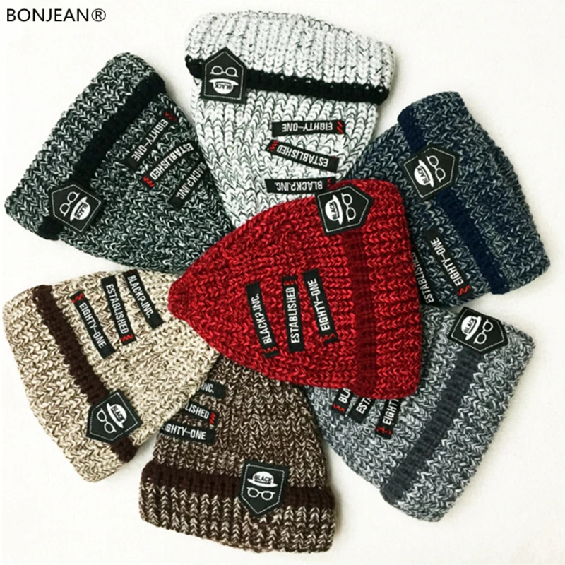

Brand new autumn and winter hats mixed color wool hat fashion ladies knitted solid color helmet cap protection ear cap