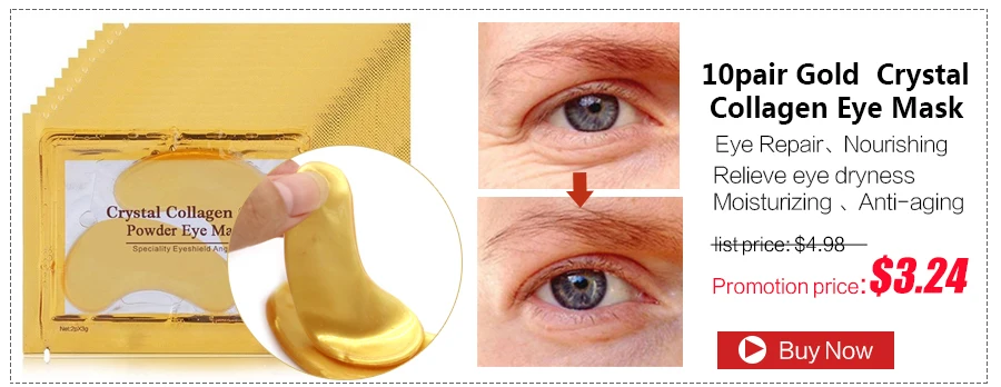 10pcs=5pair Eye Mask Crystal Collagen Face Masks Anti-Puffiness Dark Circles Anti Aging Moisturizing Eye Pads Gel Sleep Patches -