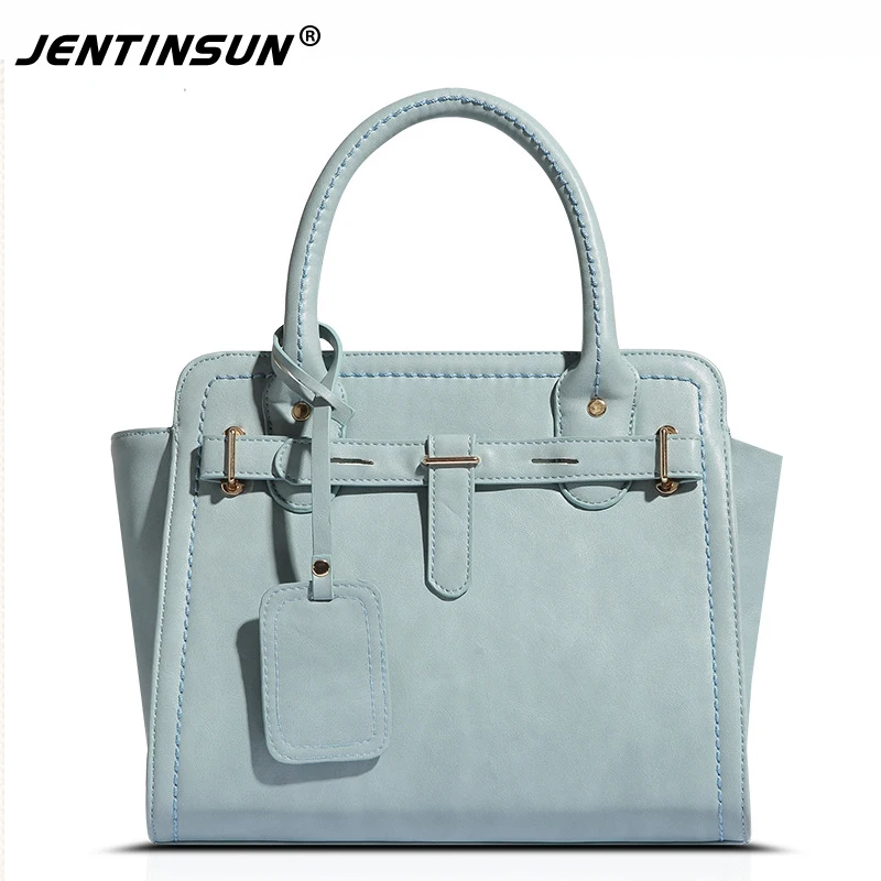 

2017 European American Style Women Handbag PU Leather Pure Colour Luxury Lady Tote Bag Fashion Large Capacity Shoulder Zipper