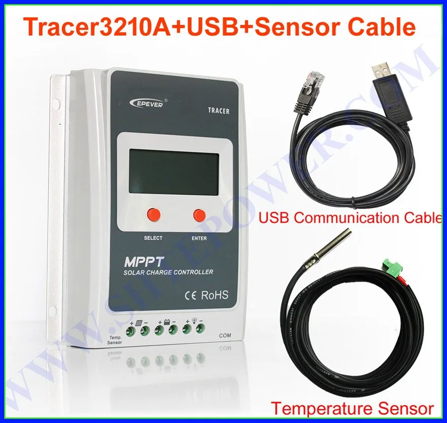 

12v 24v 30a solar charge controller ,tracer3210a mppt controller for off grid tie system
