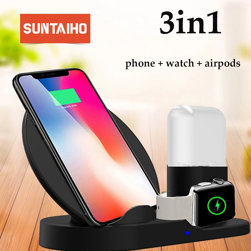 Suntaiho Qi Wireless Charger 3 in 1 for Xiaomi Mi 9 mi9