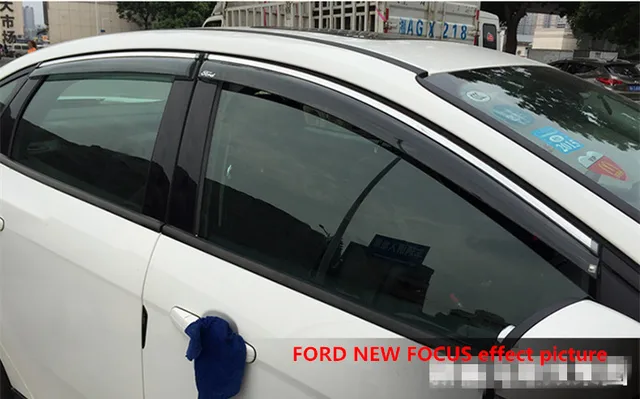 For Volks-wagen Passat 2011 2012 2013 2014 2015 2016 2017 2018 coches DERIVABRISAS sombra ventana de la puerta lateral Visera deflector lluvia Guardia lluvia de Sun Guardia deflector Guardia cubiertas