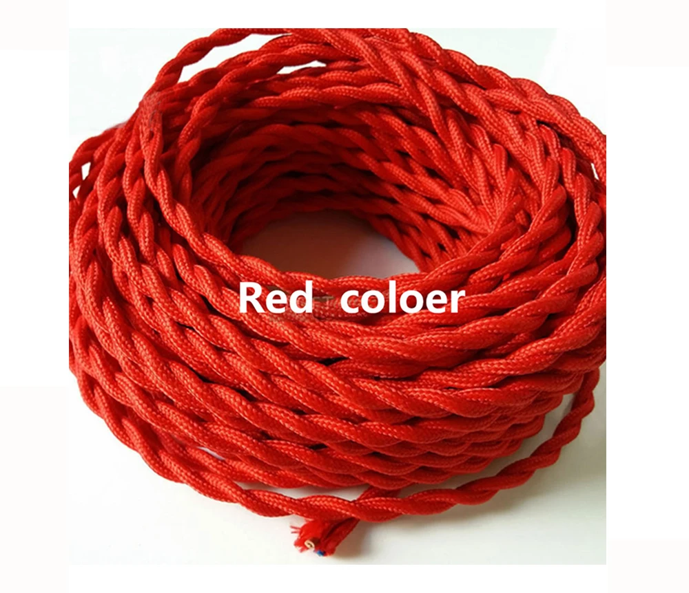 Prise Male Câble Textile Pour Lampe - 2 Fils (2 X 0,75 Mm²) - En Coton Noir - Fabriqué En Italie (10 Mètres Fil A Linge Extérieur