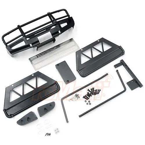 

CCHand Metal Front Bumper Set Black w/ Side Bar & Side Sliders For LC70 #D-A016