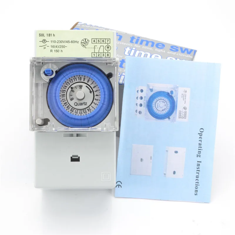 SUL181H Analog Mechanical 24 Hour Time Switch Timer 110 230V 45 60Hzin Switches from Lights