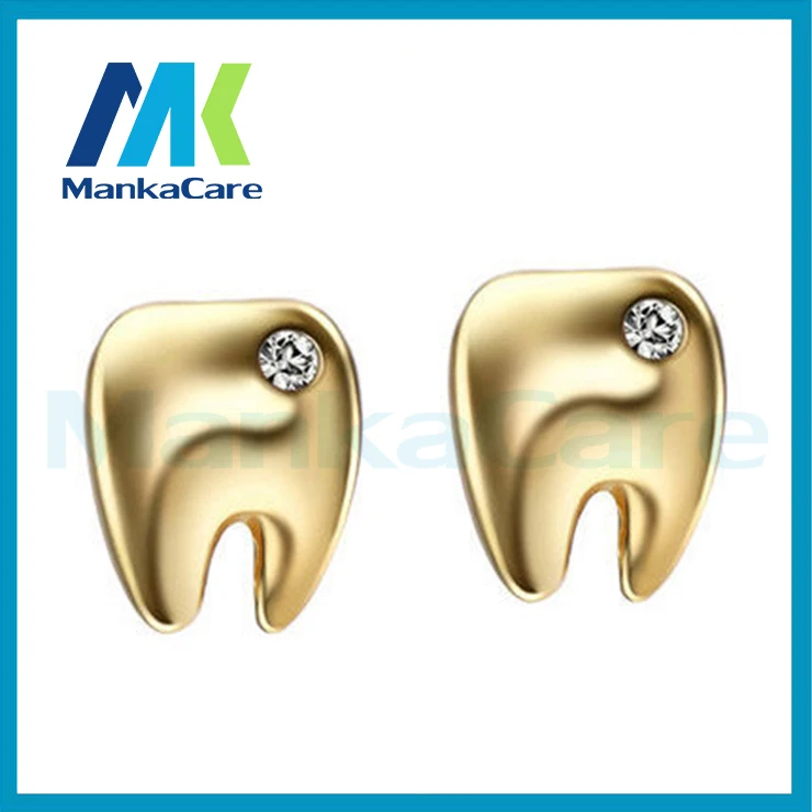 Manka Care - 1 Pairs of Tooth type Earrings Creative Dental Gift Brand New FASHION spherical Candy Crystal Flower Stud Earrings Manka Care - 1 Pairs of Tooth type Earrings Creative Dental Gift Brand New FASHION spherical Candy Crystal Flower Stud Earrings