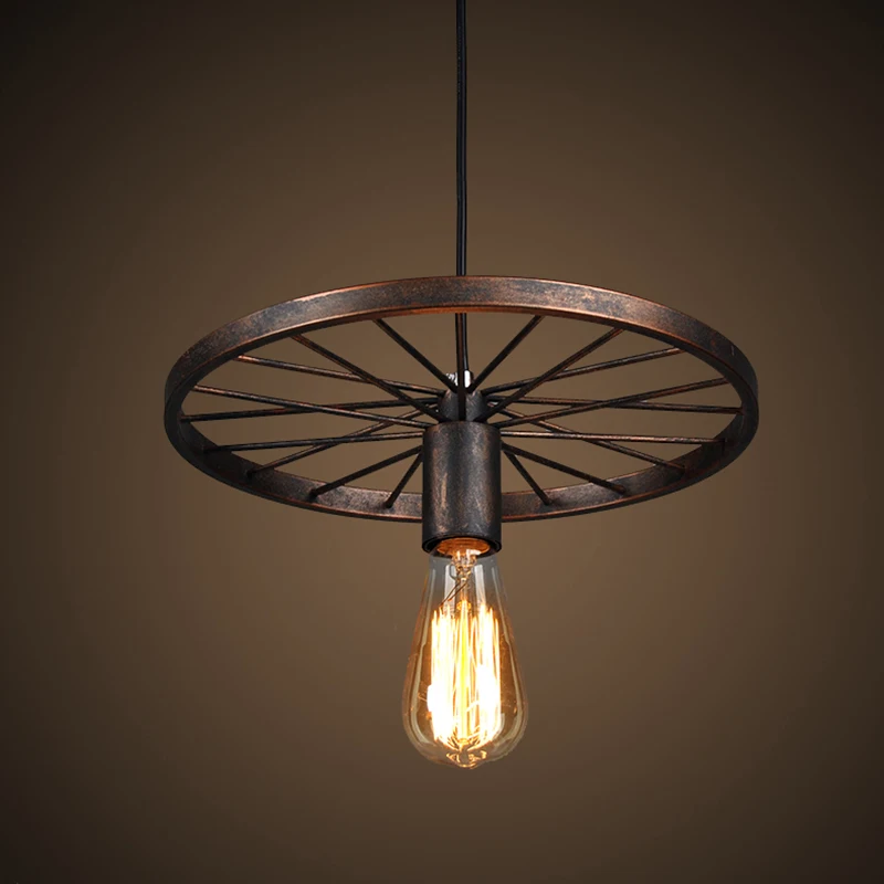 

Vintage pendant lights fitting American style Rope drop lamp lustre Antique suspension light for Dining room pendant lamps