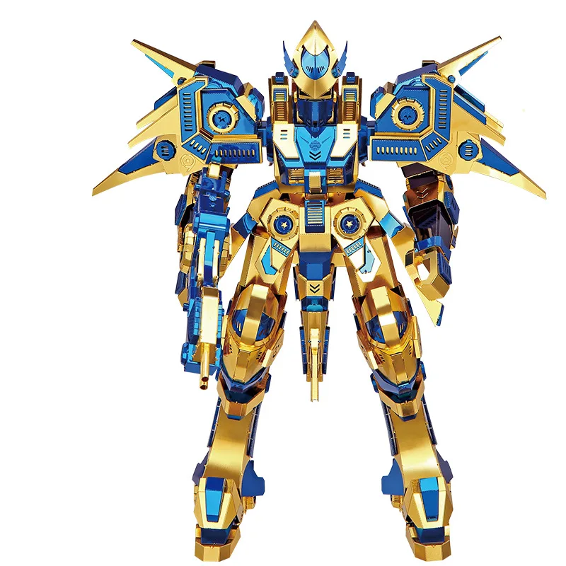 

Piececool warriors models 3D Metal Nano Puzzle Sky Dominator Model Kits P095-GBK DIY 3D Laser Cut Models Jigsaw Toys