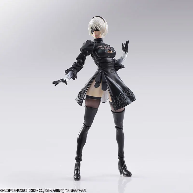 14cm NieR Automata YoRHa No. 2 Type B 2B fighting action figure PVC toys collection doll anime cartoon model for Christmas gift