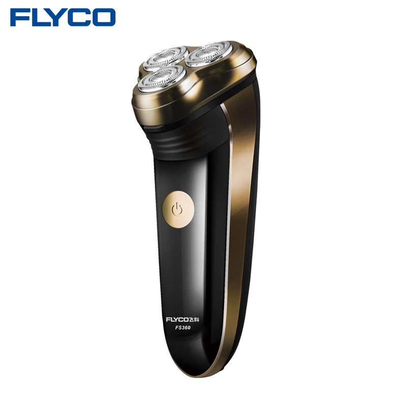Электробритва FLYCO перезаряжаемая 3D тройная плавающая головка бритвенные головки