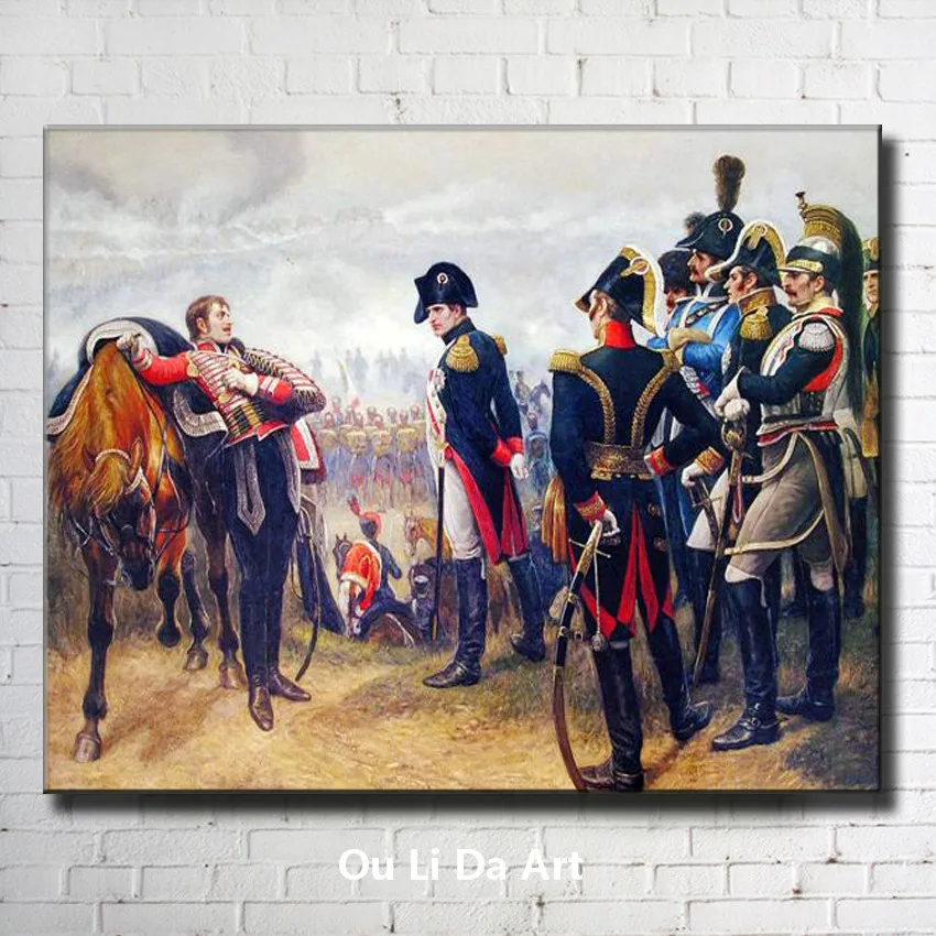 

classical court palace figures general war soldier hiorse oil paintings canvas printing printed on canvas art decoration picture