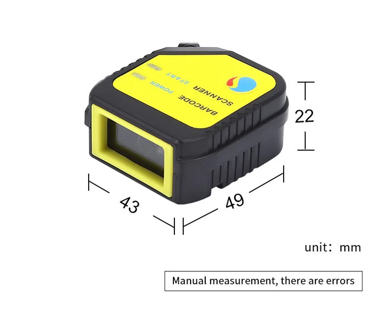  Total 10pcs Mini New wired Scan Module QR Scan Head Module Fixed Scan Engine USB/Serial TTLsupport 