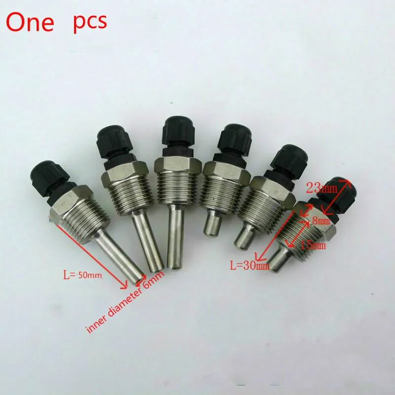 Погружная втулка Thermowell карманная нержавеющая сталь 304 BSP/NPT 1/2 &quotдля провода макс.
