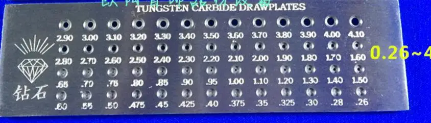 Горячая ювелирные инструменты круглой формы карбида вольфрама Drawplate - Цвет: 026to41