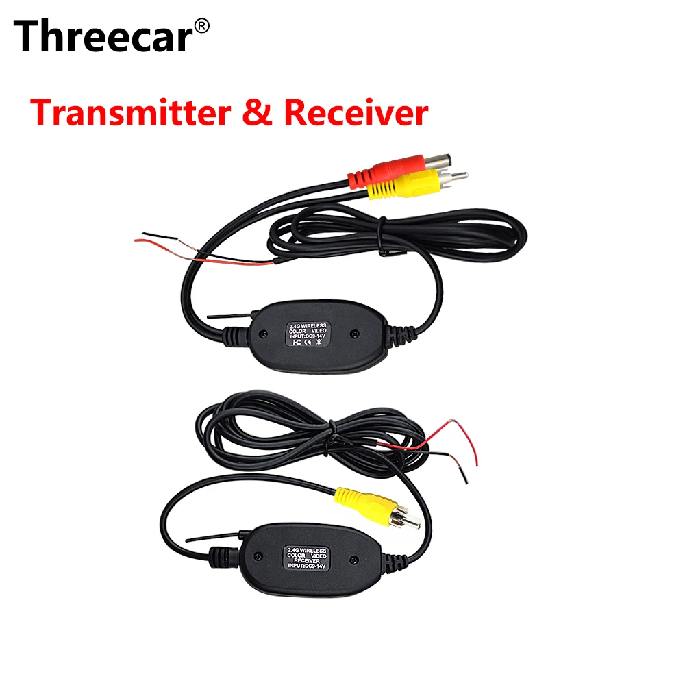 

2.4 Ghz Wireless Rear View Camera RCA Video Transmitter & Receiver Kit for Car Rearview Monitor FM Transmitter & Receiver