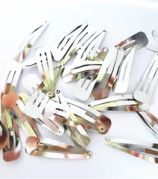 

100 BB Hair Clips Base Barrette Finding 4cm long