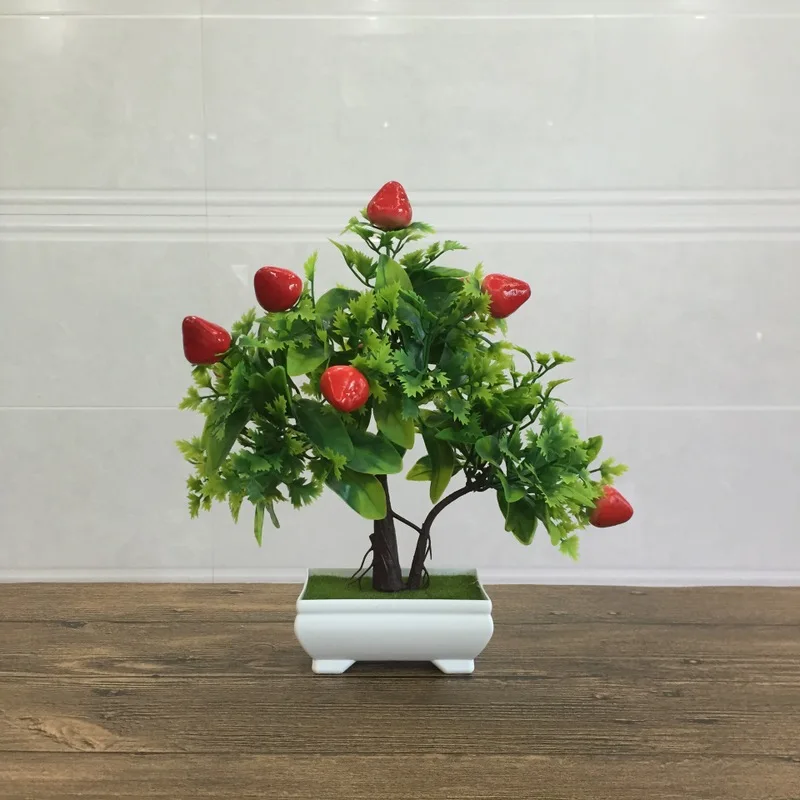 Simulation Plant Potted Fruit Welcome Pine Home Decoration Furniture Display Artificial Flower Set Crafts | Дом и сад
