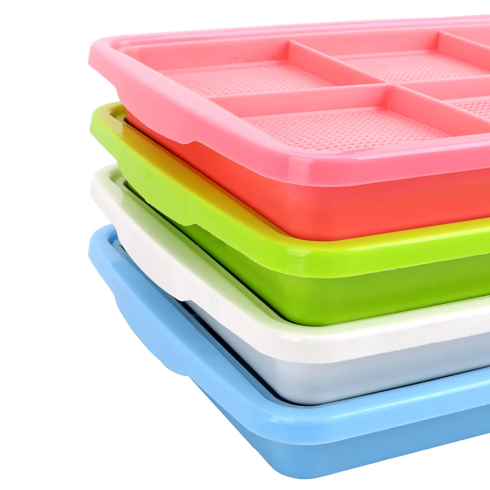 NICEYARD 1 Piece Planting Dishes Plate Seedling Tray Growing Wheat Seedlings Nursery Pots Home Garden Double Layer Bean Sprouts NICEYARD 1 Piece Planting Dishes Plate Seedling Tray Growing Wheat Seedlings Nursery Pots Home Garden Double Layer Bean Sprouts