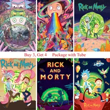 Рик и Морти плакаты высокого разрешения гостиной спальни украшения домашнего искусства