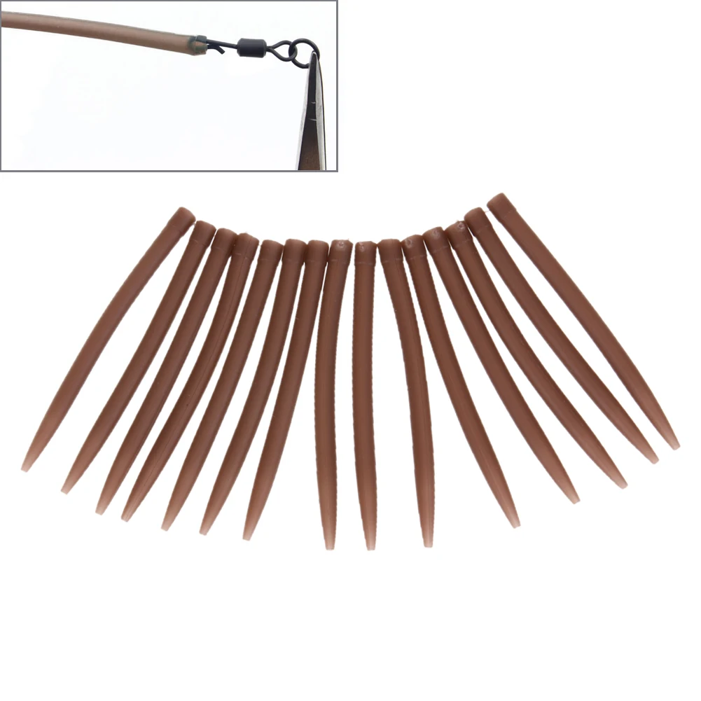 

20/50/100 Pcs Terminal Carp Fishing Anti Tangle Sleeves Soft Rubber Connect With Fishing Hook Carp Fishing Tackle Accessory