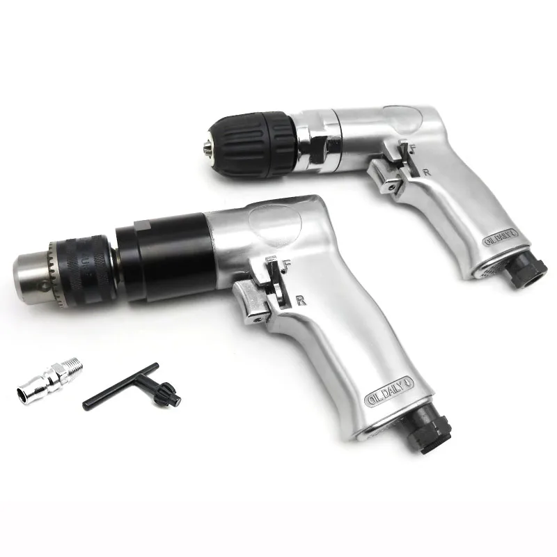 

High Quality 3/8 inch Chuck Pneumatic Hand Drill Held Positive/Reverse air Drill 10mm Gun Type Pneumatic Drill Tools