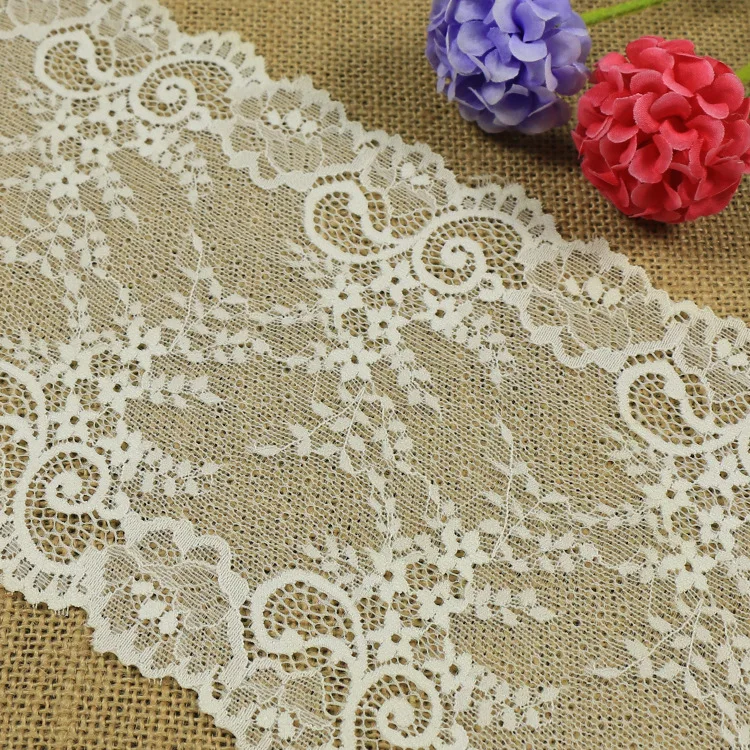 5Yd/lot 16cm Stretch Yarn Withelastic Lace Fabric Diy Clothing Textiles