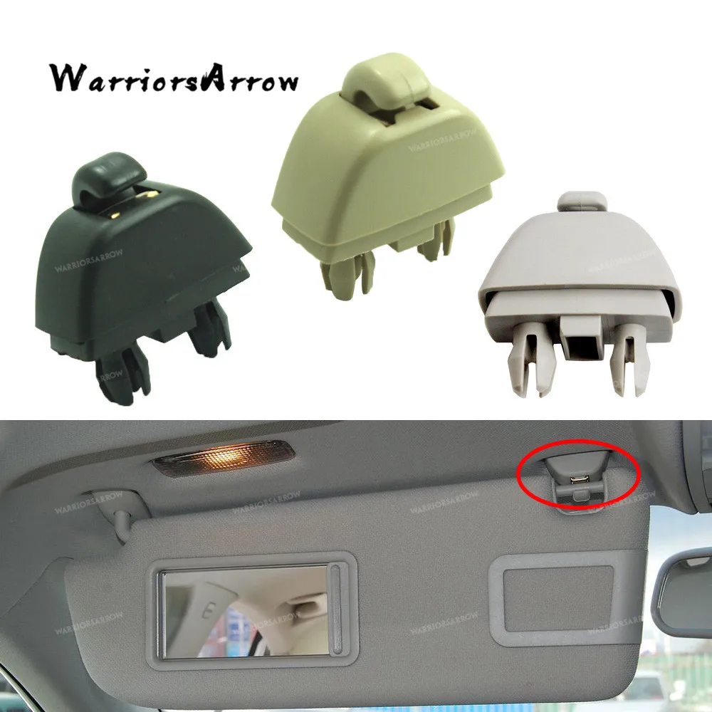 WarriorsArrow Black Grey Beige Sun Visor Hook Clip For Audi A6 allroad