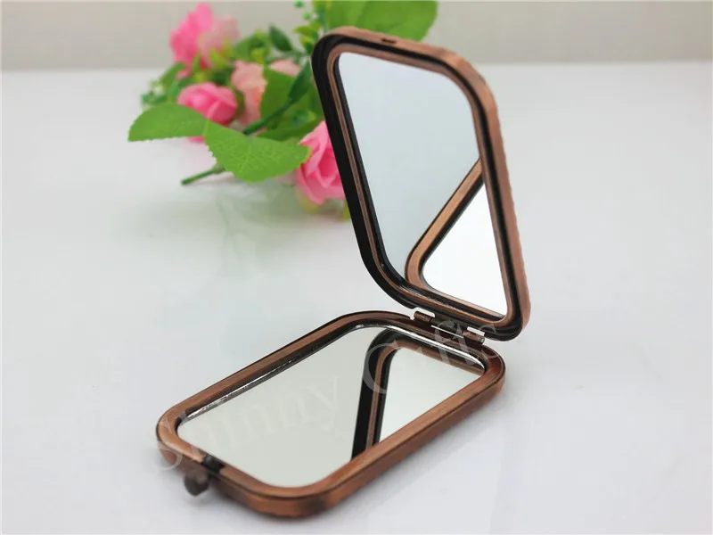 Antique Castle Metal Material Frame Table Stand Cosmetic Mirror for Dresser