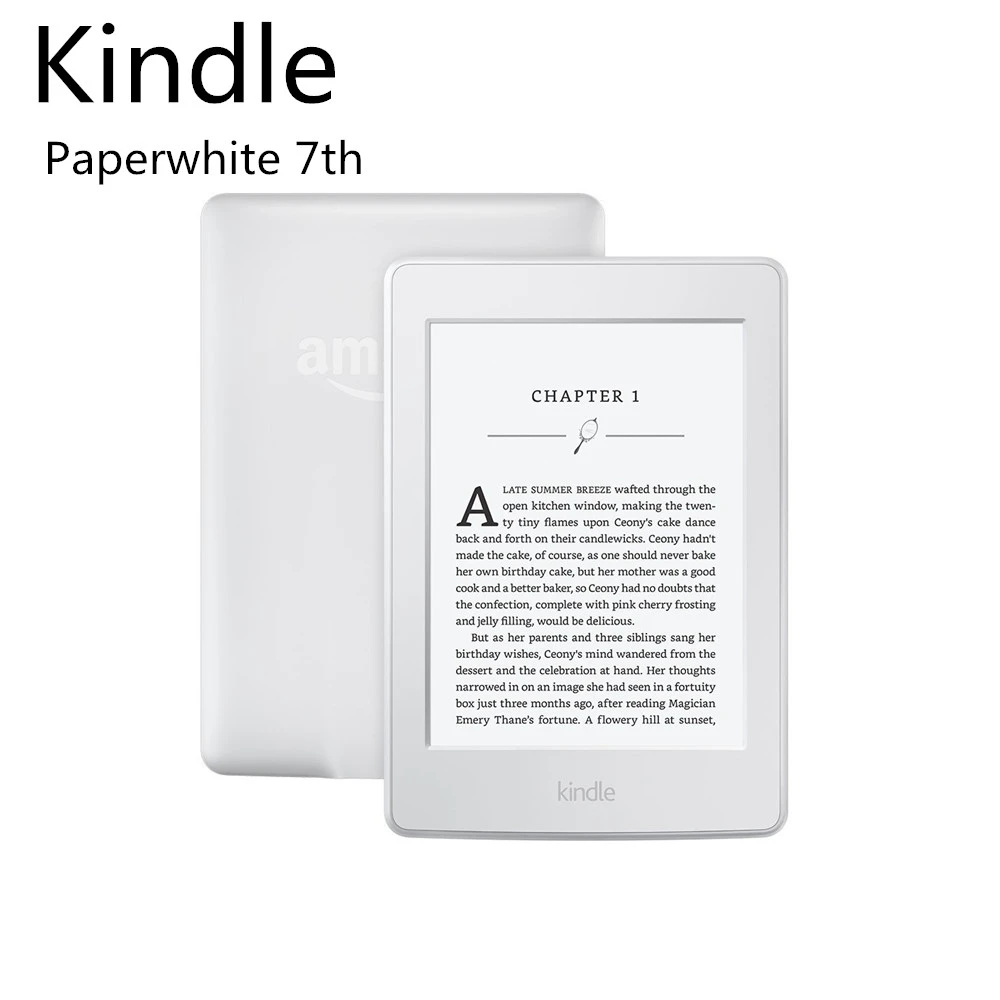 White Color Unopened Kindle Paperwhite 7 Generation Ebook Reader Built In Light 6 Inch 4gb