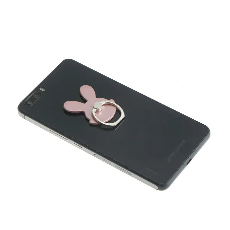 Универсальный дизайнерский держатель для телефона с кроликом, 360 градусов, металлическое кольцо на палец, подставка для мобильного телефона, держатель для iPhone, samsung