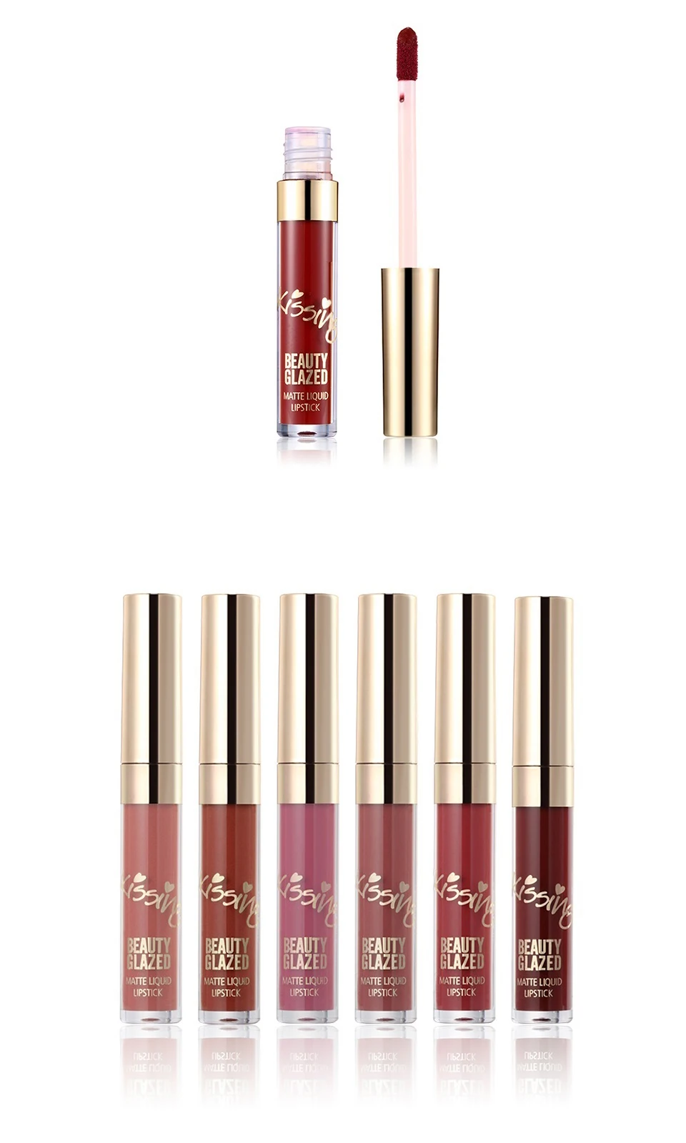 o brilho labial comics duradouro 6 cores conjunto maquillage