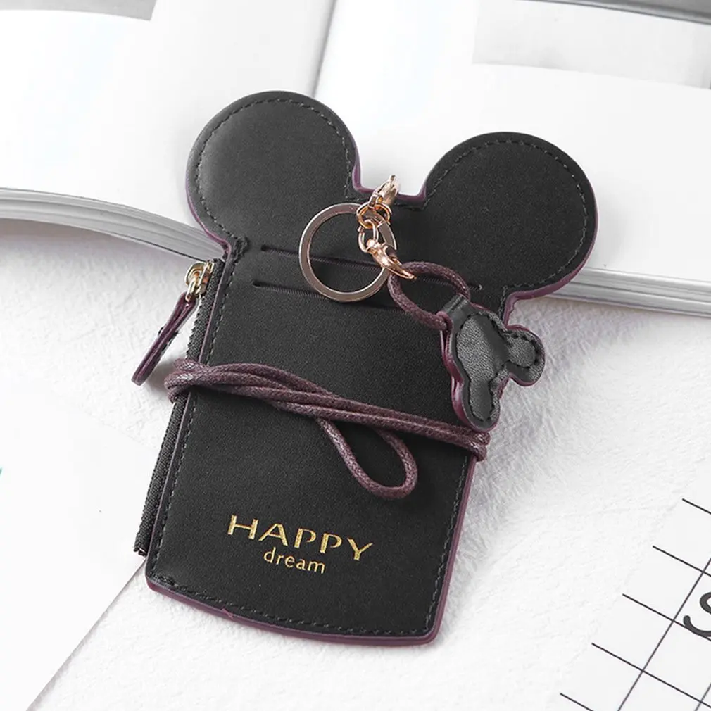Card Holder Mini Mickey Mouse Ears Case Cover Passport ID Wallet ...