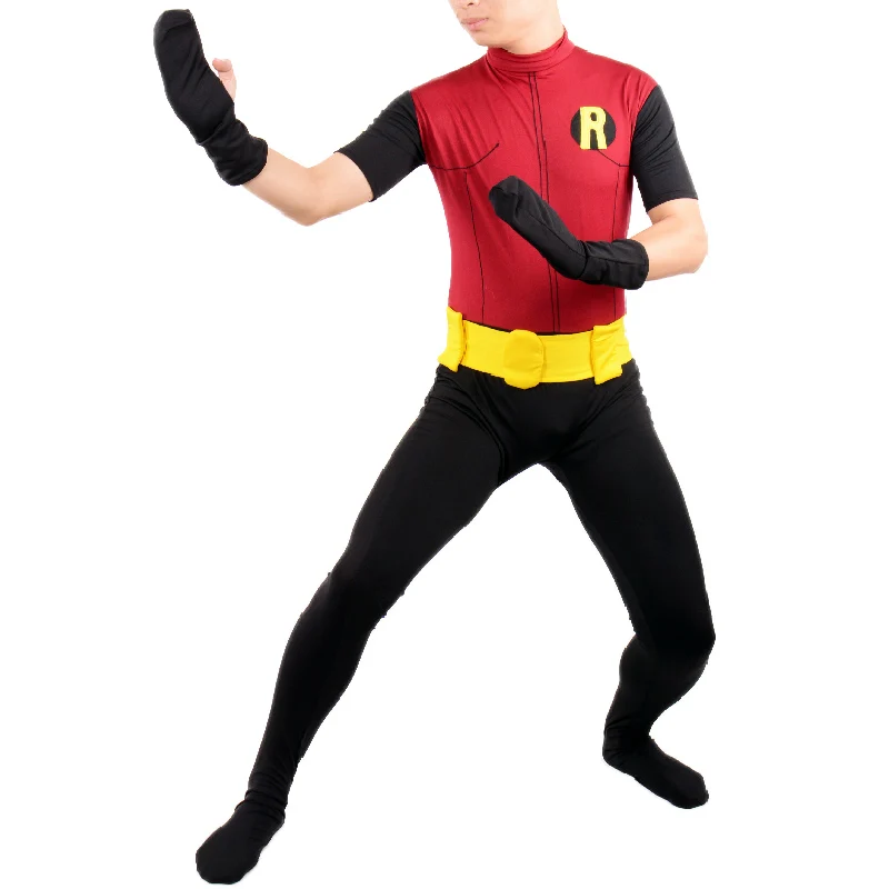 Endulzar Constitución Náutico Niños robin de los muchachos del traje cosplay del super héroe de los niños  completo body zentai con cabo fiesta de halloween para niños de  encargo|halloween resin|halloween wolf costumecostume halloween kids -