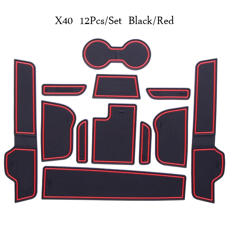 

For Besturn X40 Accessories Gate Slot Mat Anti-Slip Pad Cup Mat Interior Decoration Styling Rubber Mats