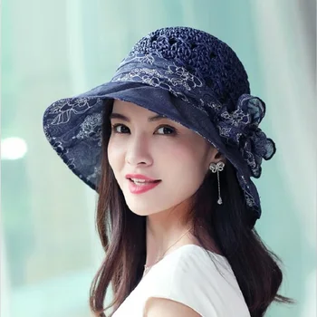 

Sun Hat Female Summer Sun Protection Visor Cap Korean Version Folding Hats Travel Sunscreen Seaside Casual Lady Straw Caps H6705