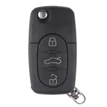 Vodool Пластик три Пуговицы Filp складной ключ для дистанционного Case Audi A4 A6 A8 TT автомобиля Средства для укладки волос высокое качество