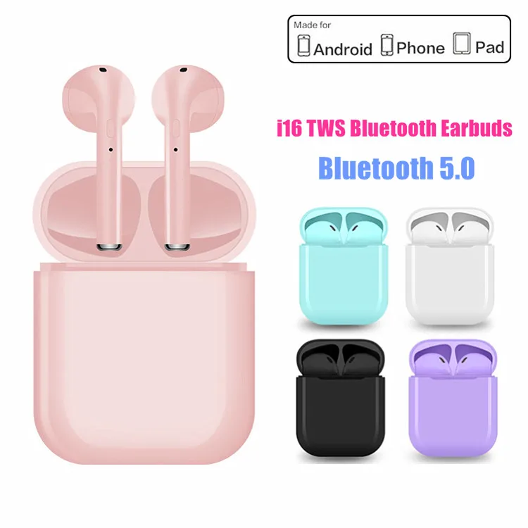 

i16 TWS Handsfree True Wirelss Earbuds Bluetooth Earphone Sport Noise Cancelling Wireless Headphones Bluetooth Headset With MIC